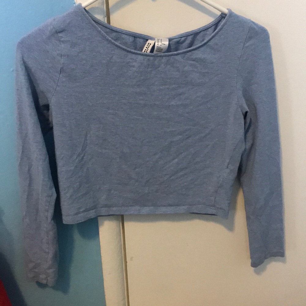 H&M long sleeve crop top